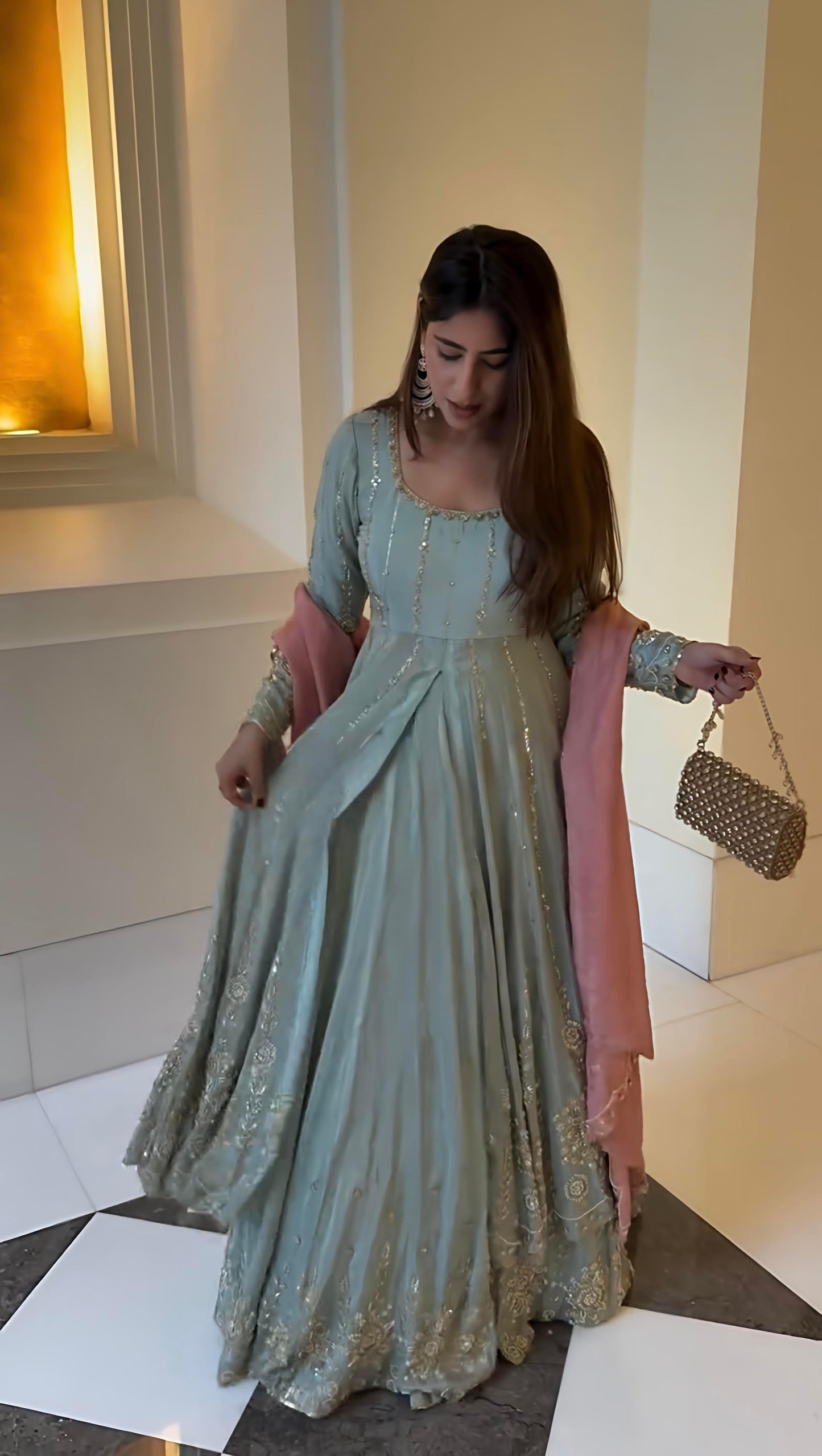 Pure Georgette Suit with Heavy Embroidery & Sequience Work