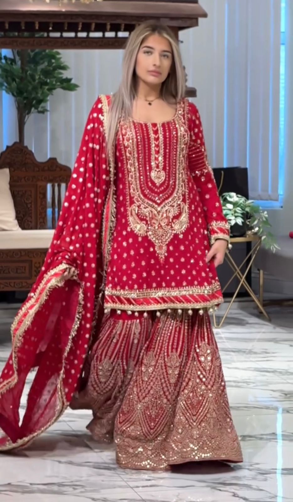 Heavy Faux Georgette With Embroidery 5 mm Sequence Work With Fancy Latkan Border