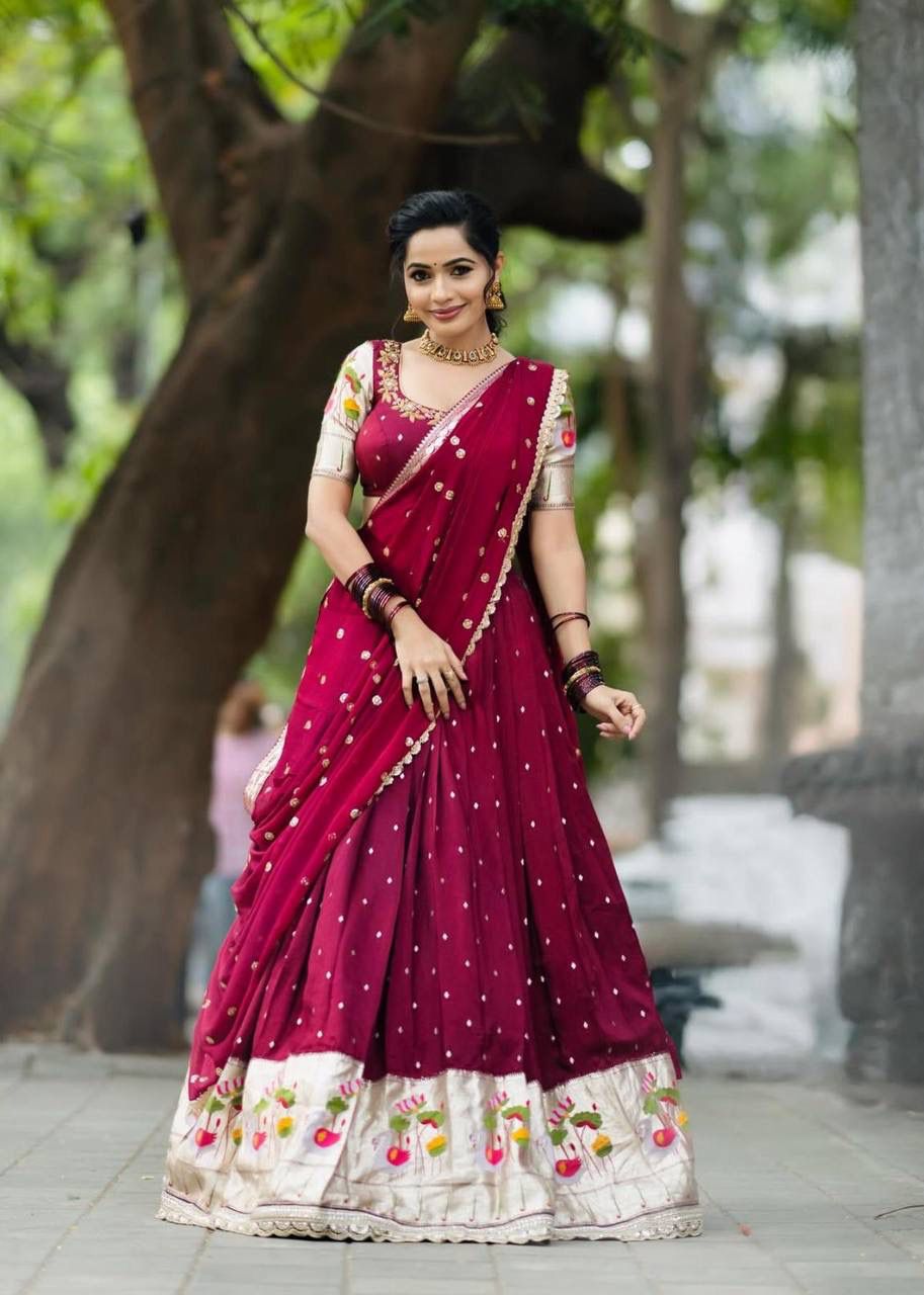Faux Georgette Lehenga Choli with Embroidery Sequence Work