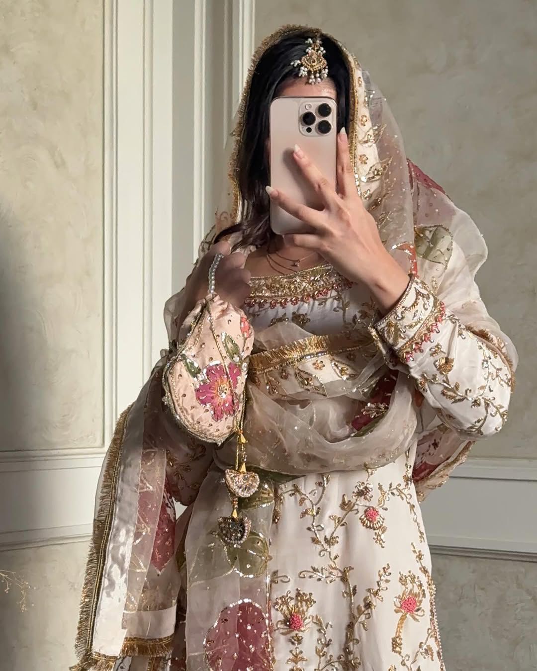 Heavy Thread Sequins And Embroidery Work Chinon Palazzo Suit With Dupatta