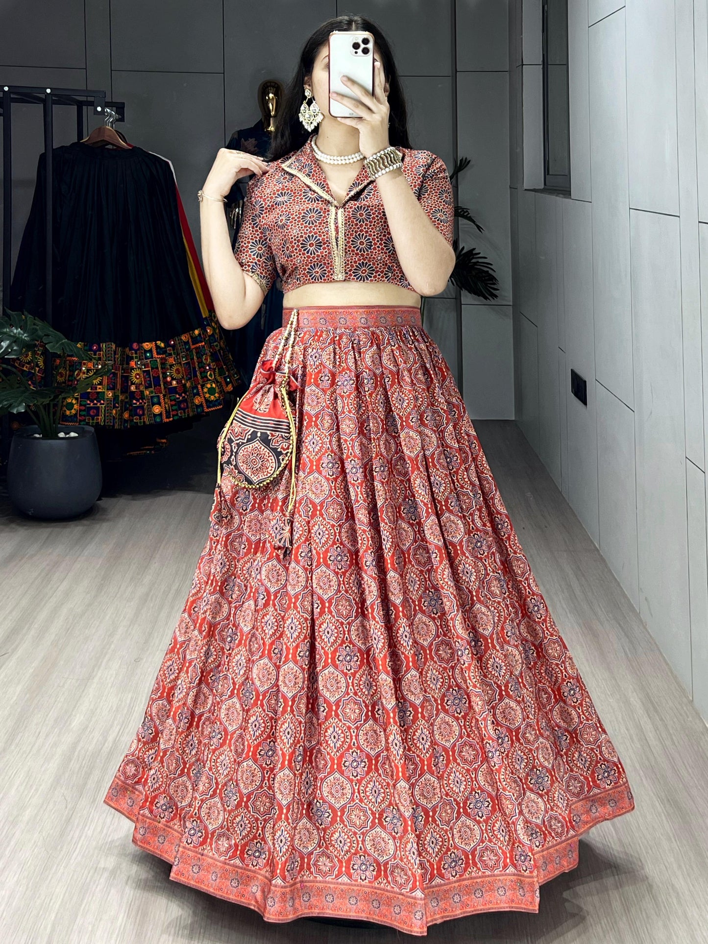 Pure Crepe Silk designer  Lehenga