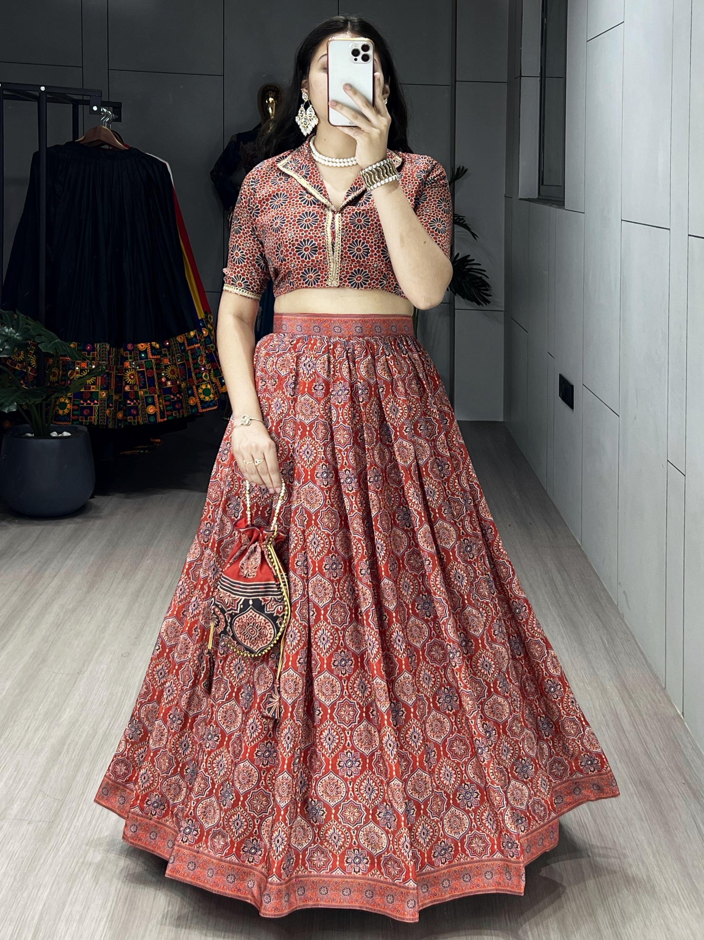 Pure Crepe Silk designer  Lehenga