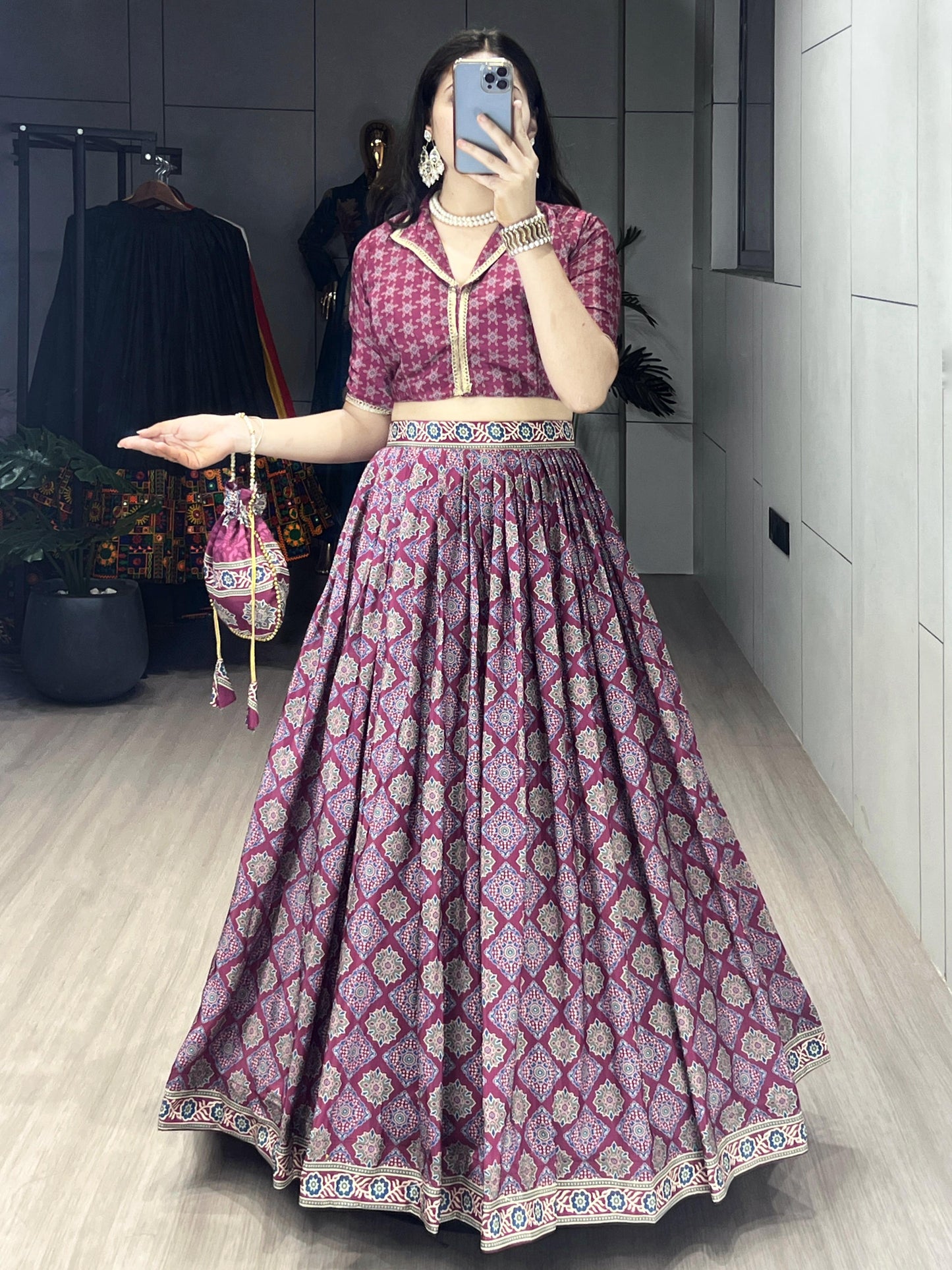 Pure Crepe Silk designer  Lehenga