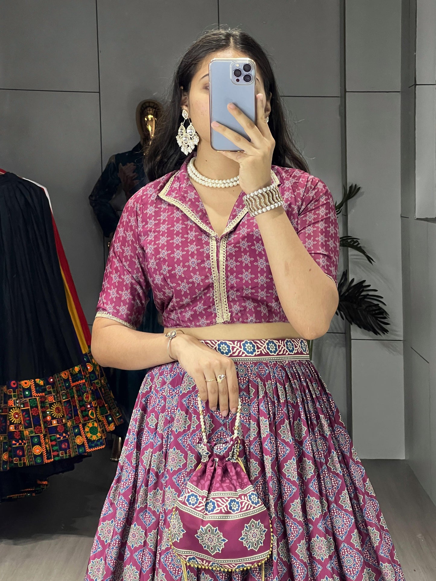 Pure Crepe Silk designer  Lehenga