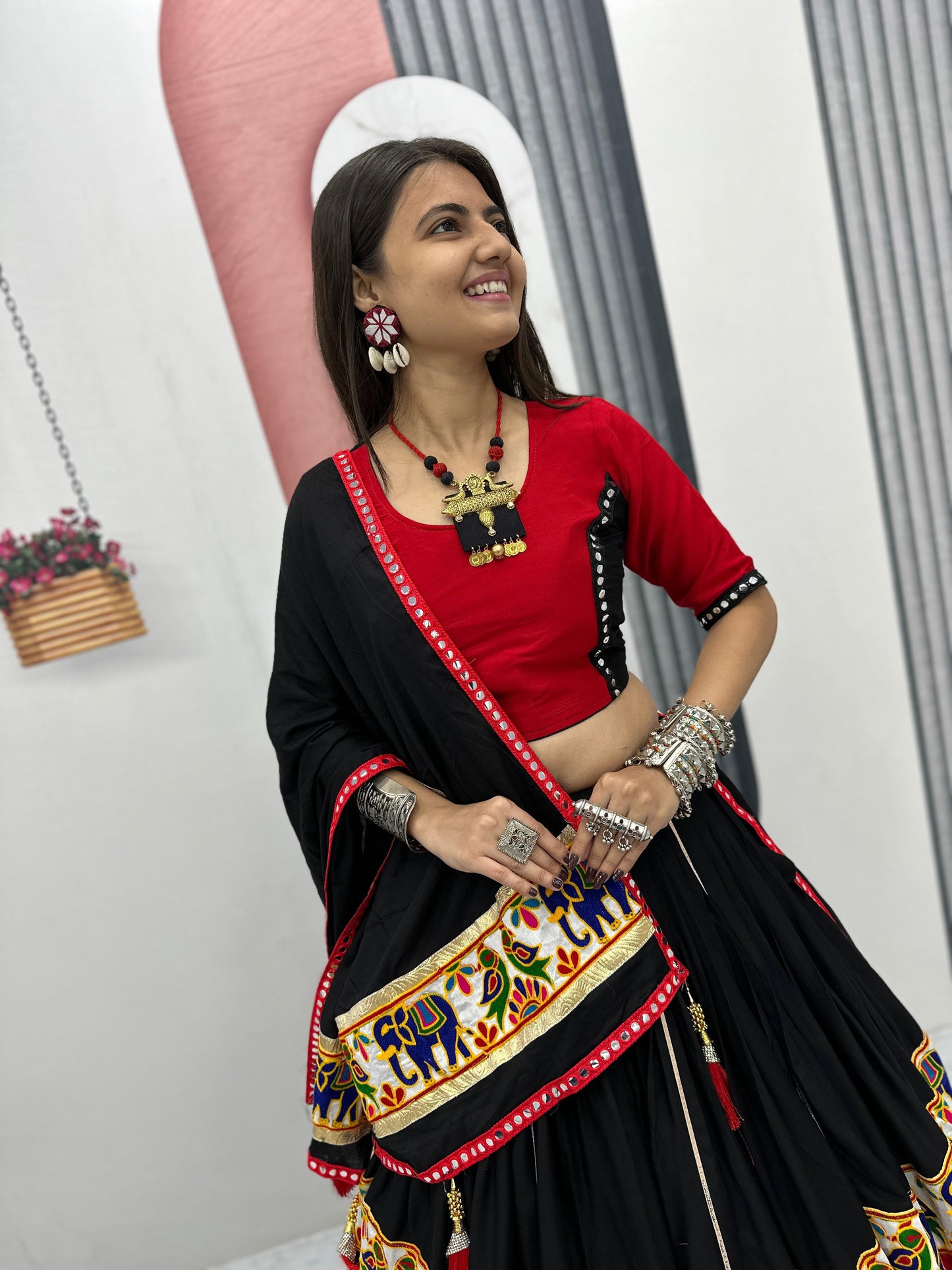 Pure Cotton Lehenga Choli with Gamathi Work