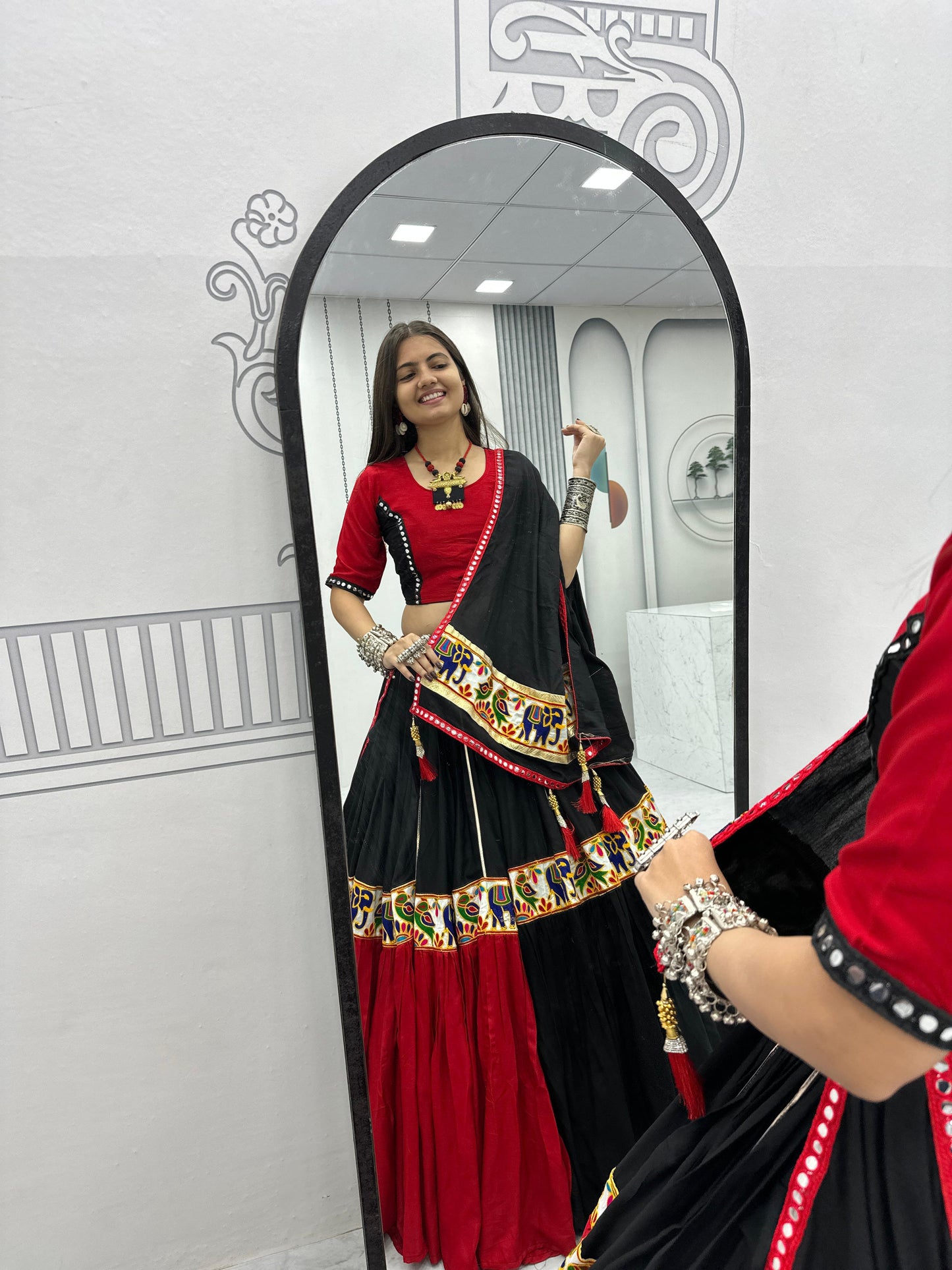 Pure Cotton Lehenga Choli with Gamathi Work