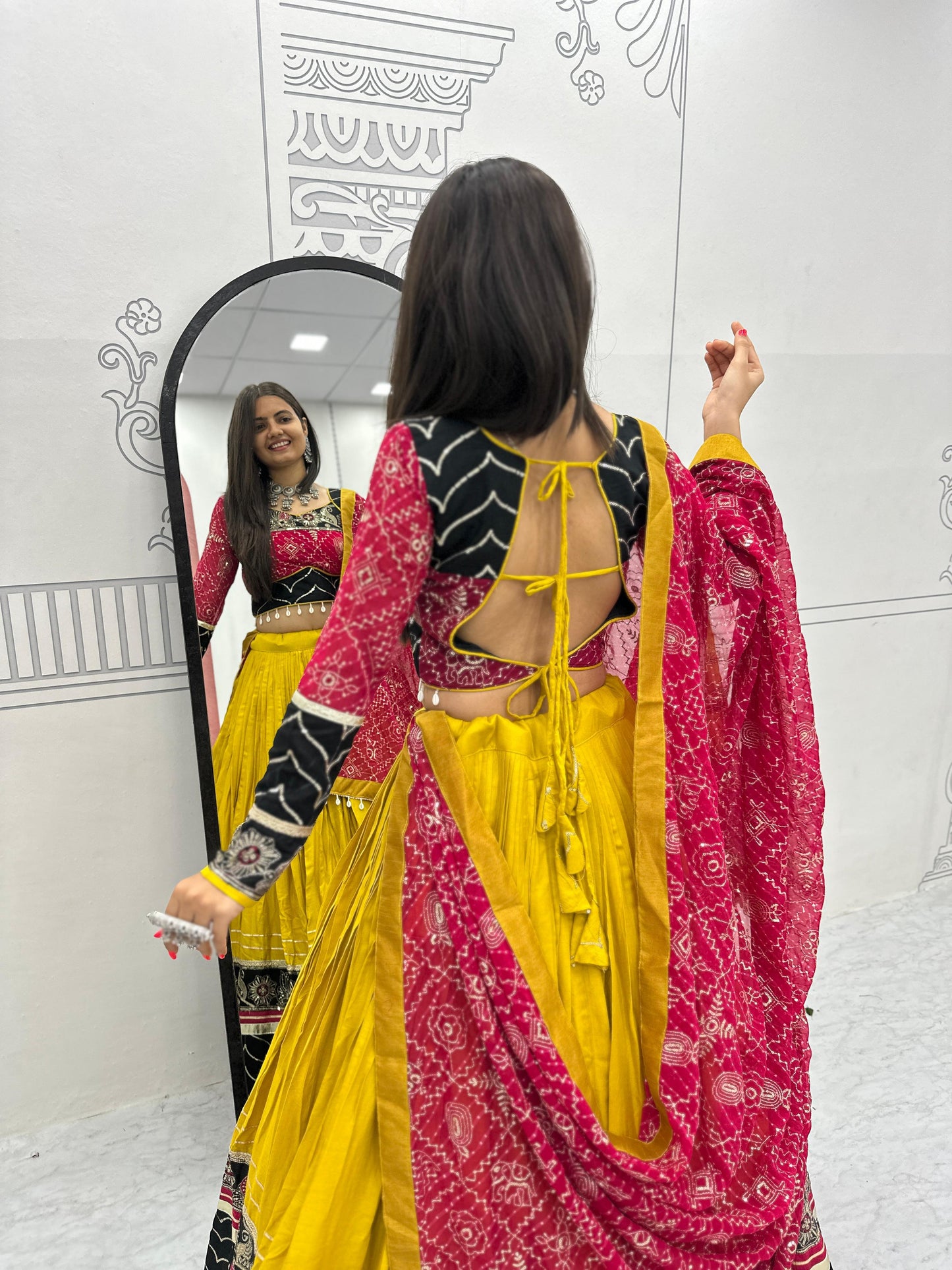 Riyon Cotton Lehenga Choli with Heavy Embroidery Thread And Sequence Work