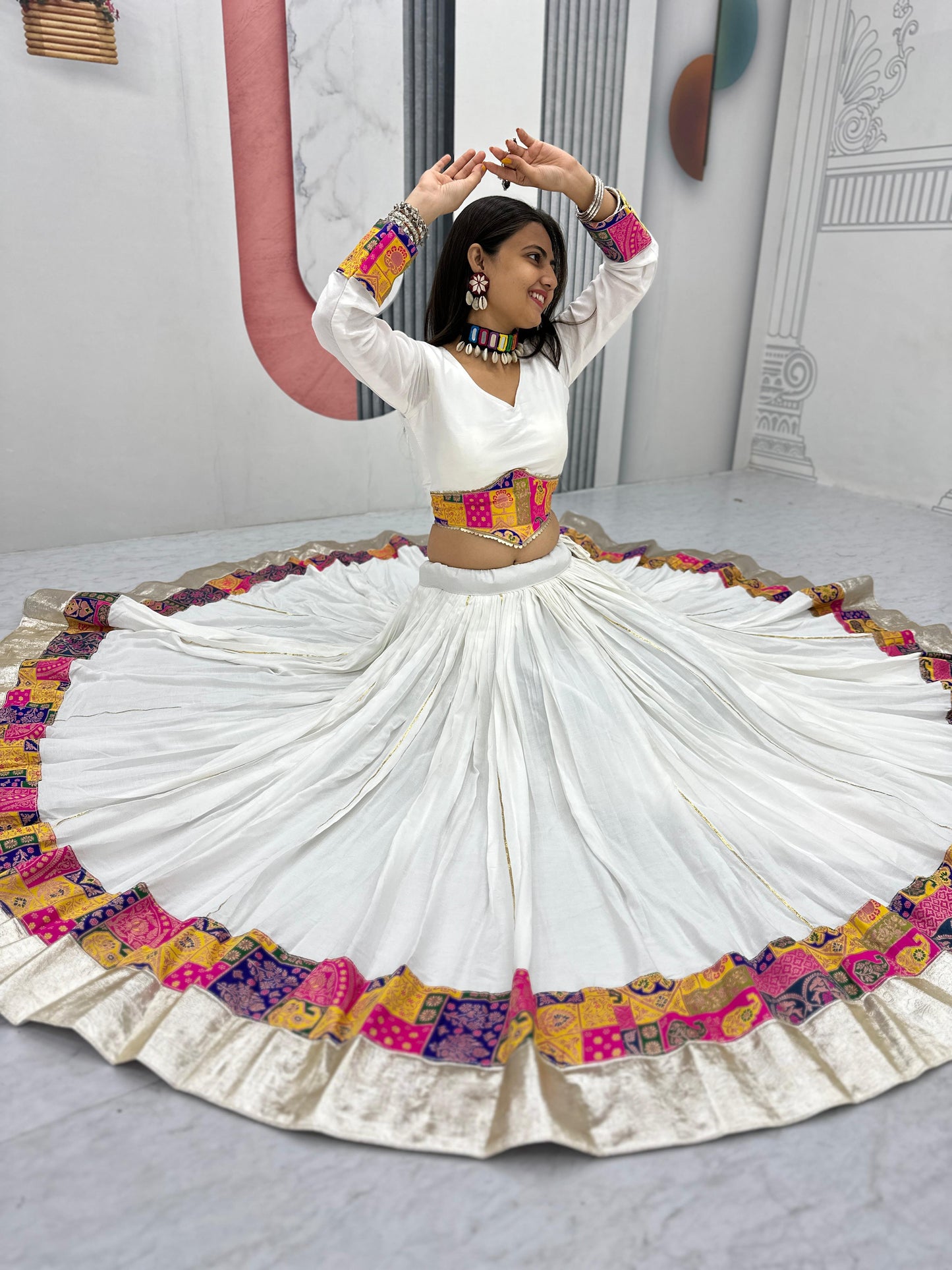 Jacquard Sequence Embroidery Lace Border Lehenga Choli And Dupatta