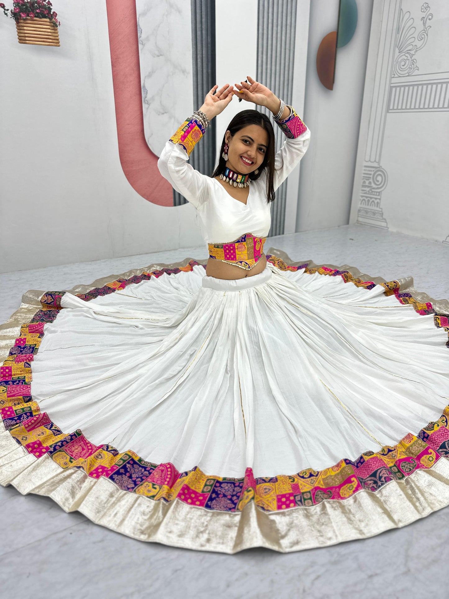 Jacquard Sequence Embroidery Lace Border Lehenga Choli And Dupatta