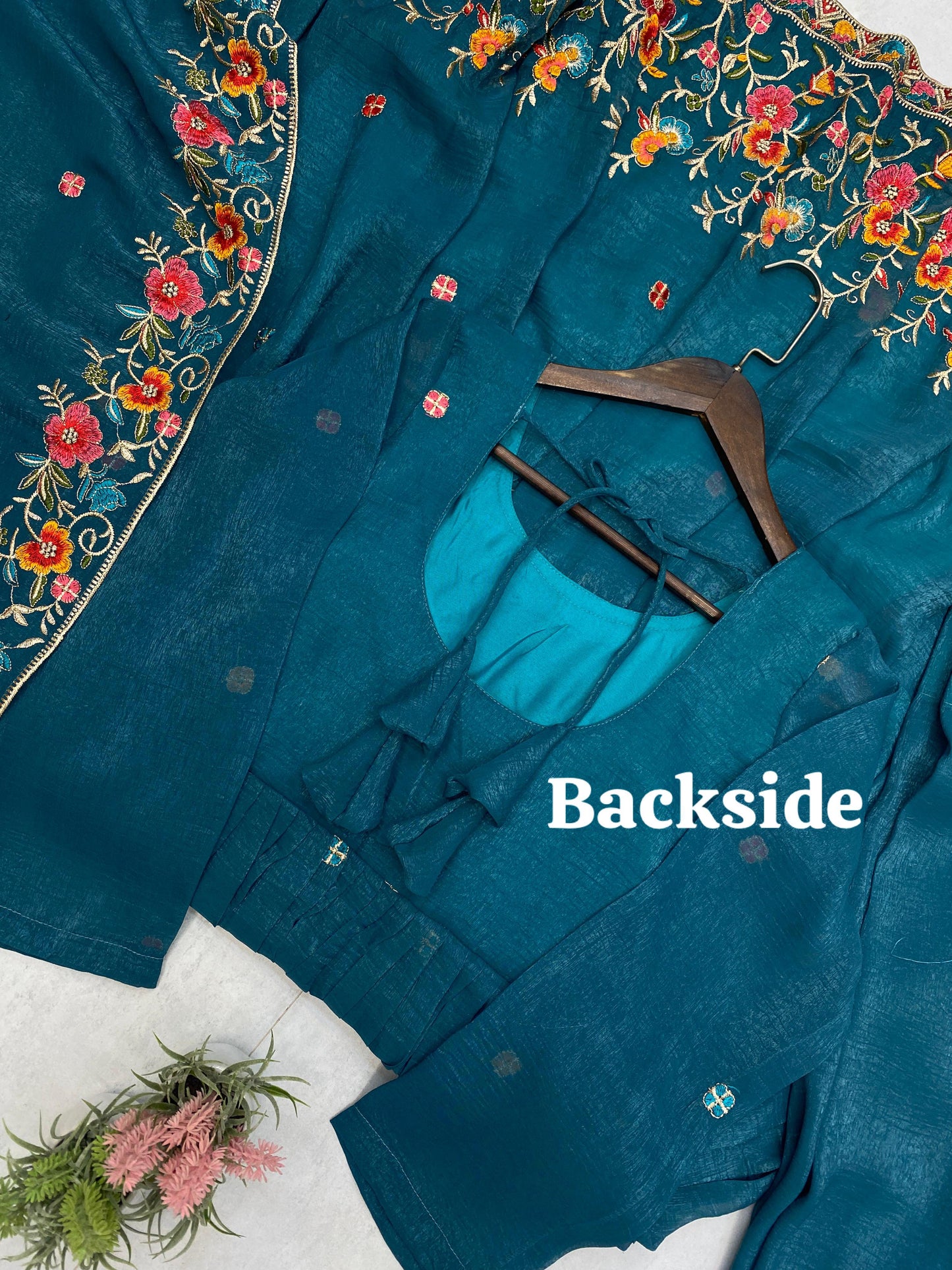 Anarkali Gown with Heavy Embroidery and Sequence Work