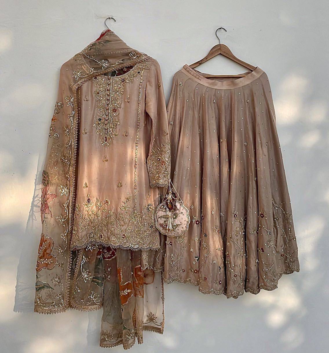 Designer Heavy Chinon Suit with Sequins Embroidery Work