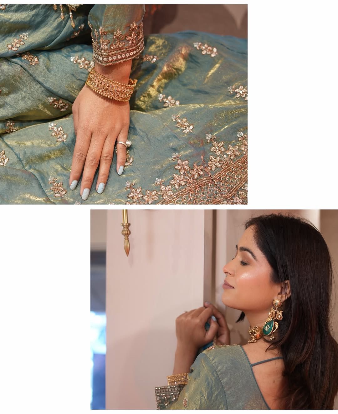 Pure Fendy Silk Sharara Suit with Heavy Embroidery