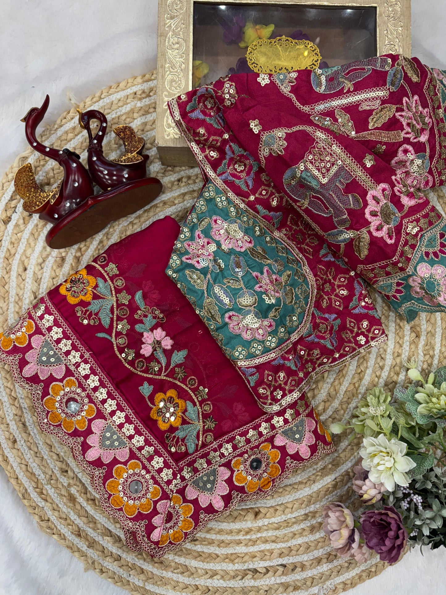 Pure georgette bandhni print & mothda lehriya saree