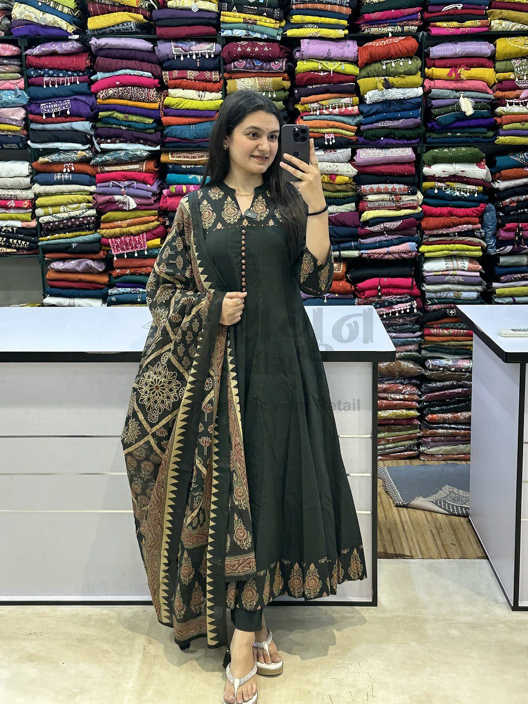 Jaipur Cotton Full Flared Anarkali Suit