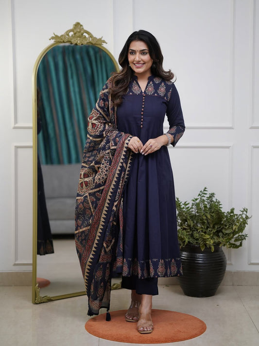 Jaipur Cotton Full Flared Anarkali Suit