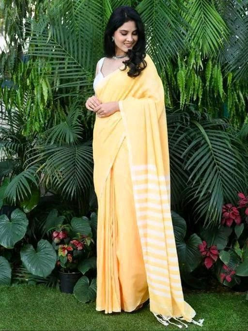 Designer Cotton Indian Handloom Khadi Ethnic Saree