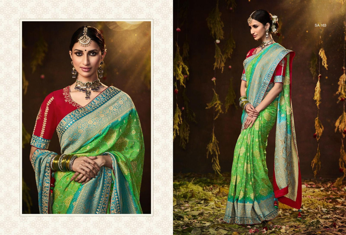 Pure Viscose Dola Silk Saree With Handwork On Blouse And Pallu