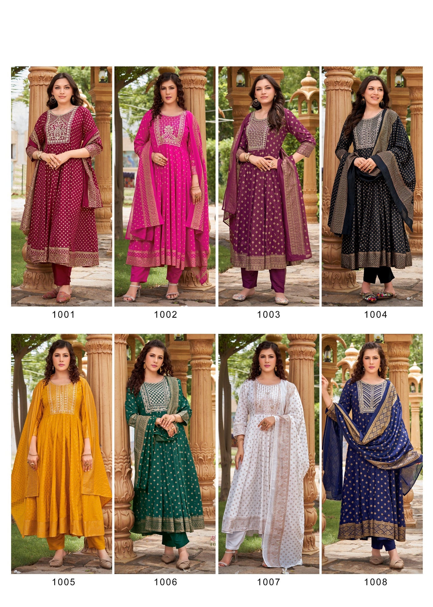 Heavy Rayon Foil Print  with Sequence Embroidery Readymade Suit